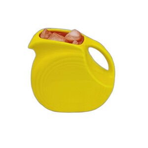 Fiestaware Fiesta Small Ceramic Pitcher Disk Container Dish Sunflower 28 Oz